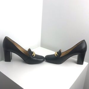 Karl Lagerfeld Kari Round Toe Leather Black Loafer